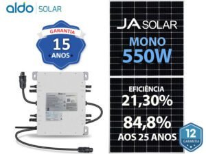 GERADOR DE ENERGIA SOLAR DEYE MICRO INVERSOR COLONIAL SOLAR GROUP DEYE MICROINVERSOR GF 3,3KWP JA DEEP BLUE MONO 550W SUN 2KW 4MPPT MONO 220V