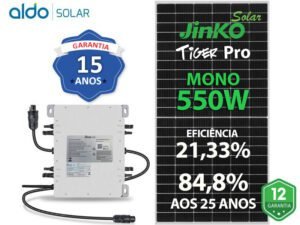 GERADOR DE ENERGIA SOLAR DEYE MICRO INVERSOR COLONIAL SOLAR GROUP DEYE MICROINVERSOR GF 2,75KWP JINKO TIGER PRO MONO 550W SUN 2KW 4MPPT MONO 220V
