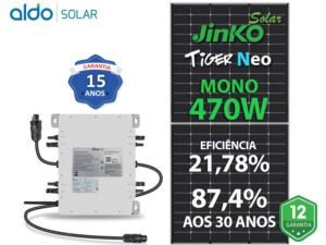 GERADOR DE ENERGIA SOLAR DEYE MICRO INVERSOR COLONIAL SOLAR GROUP DEYE MICROINVERSOR GF 7,52KWP JINKO TIGER NEO MONO 470W SUN 2KW 4MPPT MONO 220V